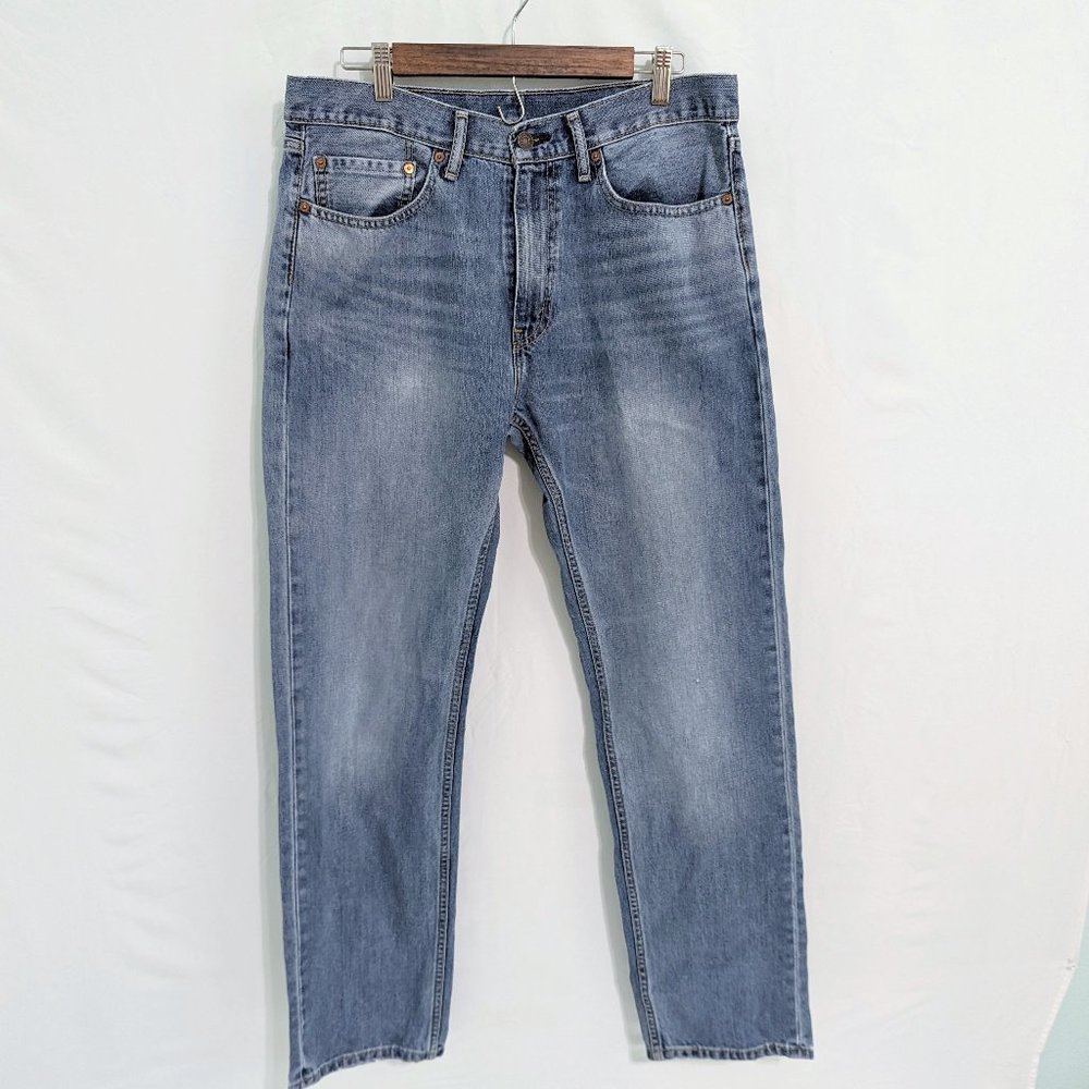 Levi's 505 Mens Straight Leg Jeans Vintage Wash Size 34x34